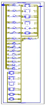 Figure 1.6. Simulation result of 4-bit Array Multiplier using conventional Full Adder 