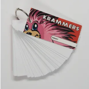 Figure 1 Traditional flashcard stationery.