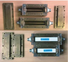 Figure 5. Rectangular coaxial test ﬁxtures.
