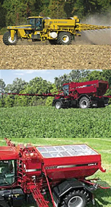 Figure 14. Pneumatic spreaders for applying dry 
