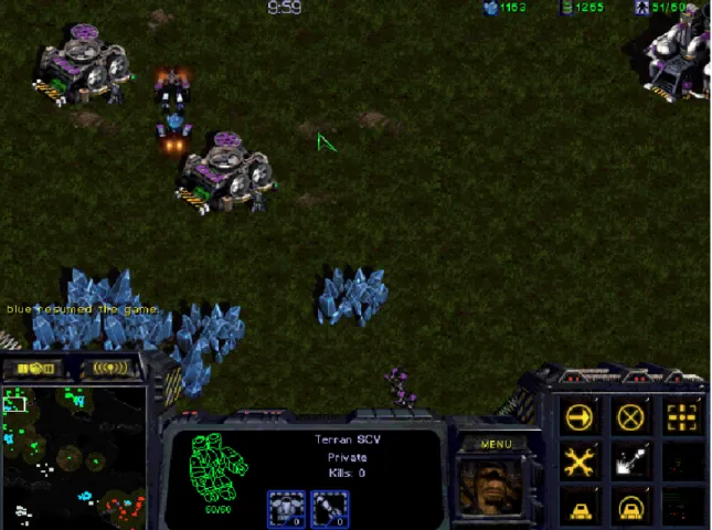 Figure 5.  Screenshot of Multiplayer Game with Shared Vision On 