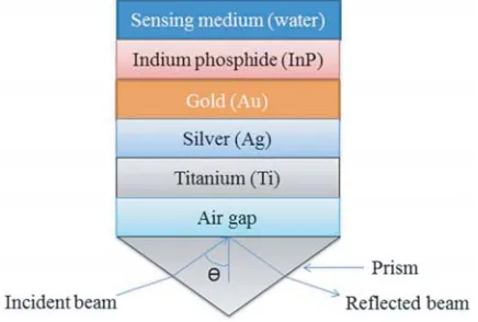 Figure 1. Schematic diagram of the proposed SPR sensor.