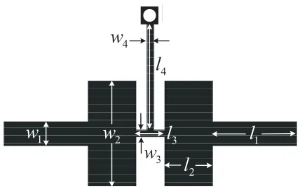 Figure 5. Geometry of microstrip DBIT.