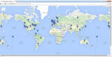 Fig .5. Critical nodes in the world 