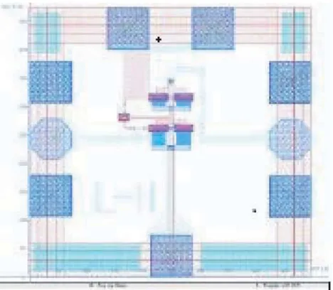 Figure 3. The layout without on-chip inductors.