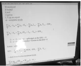 Figure 7.7  Evolving mathematical model 