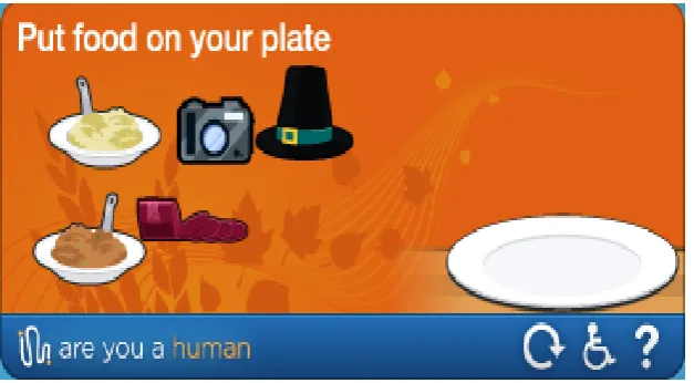 Figure 8. Image orientation Captcha  