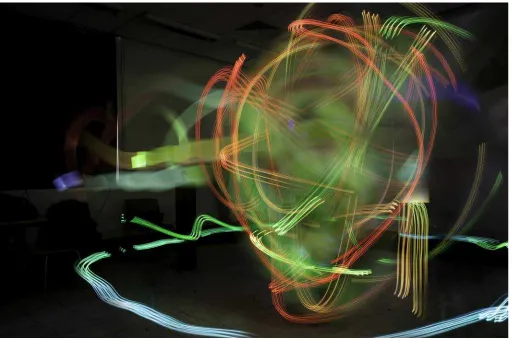 Figure 2: Composite showing the Kirlian Device, an instrument produced to explore the relationship between wireless technologies and 