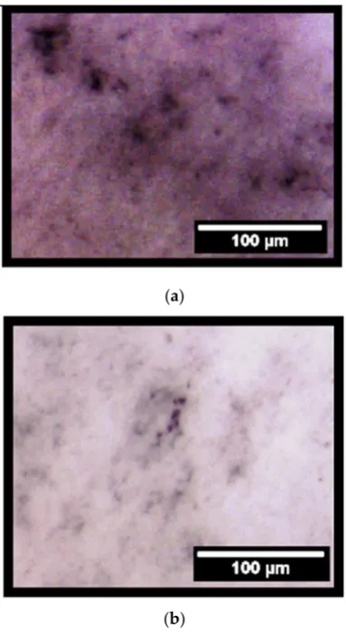 Figure 6. Stained area (%) of alkaline phosphatase for pure PCL, PCL-F18, and control (osteogenicmedium) groups