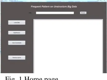 Fig. 1 Home page 