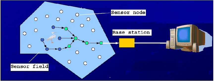 Figure 3: Architecture of a Wireless Sensor Network 