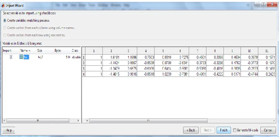 Fig 5.2: Contents of library data file for up, down, left, right 