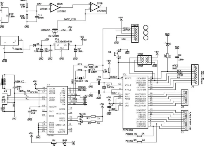 Fig. 3 Circuit diagram for line following robot 