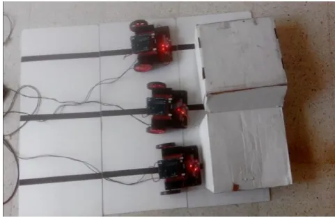 Fig. 8 Two robots completing the task 