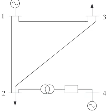 Figure 5. 4-bus system structure diagram.