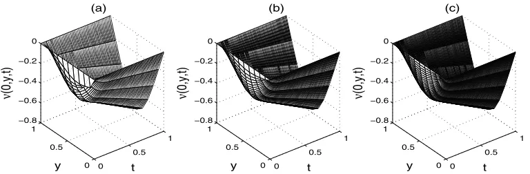 Figure 12:ACCEPTED MANUSCRIPTconvergent as the time step decreases. Therefore, we consider the numerically simulatedﬂux from Figure 12(c) at every two time steps as the input data (4) for the inverse problem(2)–(4) and (30) which is solved with theiteratio