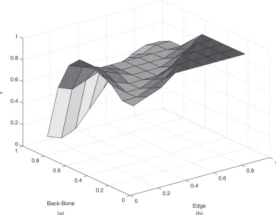 Fig. 9.(a) Optimal allocation of probes with all links the same and (b) optimal allocation of probes withinterior links the same and edge links the same