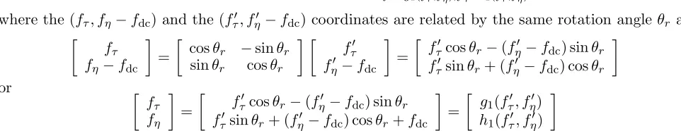 Table 1 lists the parameters of a Tundra orbit [12]. A constellation of two satellites are deployed todetect a point target speciﬁed in the Earth-centered Earth-ﬁxed (ECEF) coordinate system