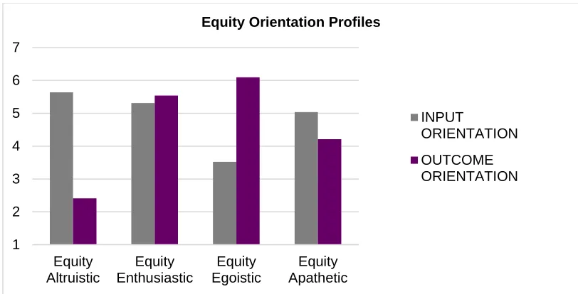Figure 2. Equity orientation profiles in Study 1. 