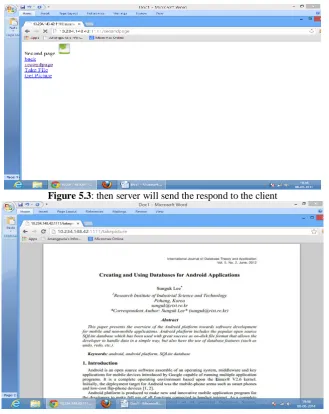 Figure 5.3: then server will send the respond to the client 