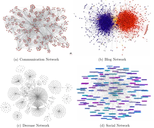 Figure 1.1: Different Real World Information Networks