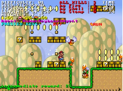Figure 3.3: A screenshot of the M ARIO environment.