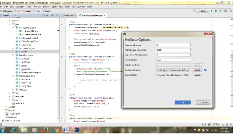 Figure 4: EvoSuite can be used as a command line tool or as an intellij plug-in, producing coverage test suites for java classes fully automatically