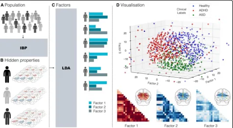 Fig. 2 Workﬂinferred three overarching factors of underlying brain variation. Importantly, LDA allowed to derive hidden variability factors with mixed membership.Therefore, each participantindividual composition of the three neurobiological factors (repres