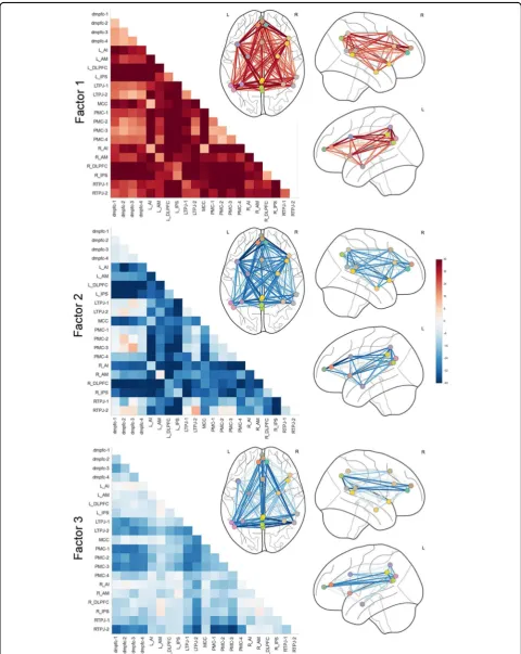 Fig. 4 Three neurobiological factors of variation with distinct connectivity patterns