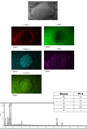 Fig. 12  SEM image, EDX map and spectra in the worn surfaces 