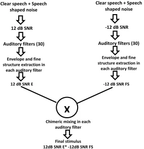 Figure 3.1: Simplified flow chart showing steps involved in creating stimuli. 