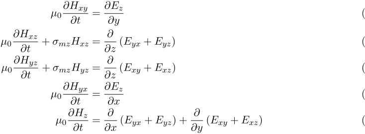 table decreases the memory needed for computation and makes this method computationally eﬃcient.The plane wave sources are introduced at the Huygen’s surface to account for discontinuity between TFand SF regions