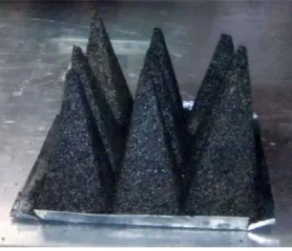Figure 5. 3 × 3 array of microwave pyramidal structure.