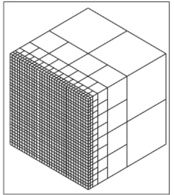 Fig. 23. Mesh refined towards a face.