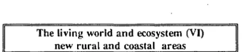 table and of surface waters; systems for surveillance, warning and communication; technologies for the regulation of stocks and technologies for arid and semi-arid regions