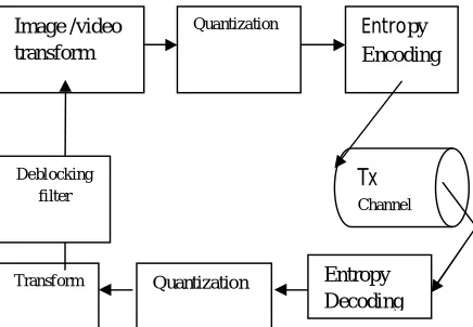 Fig 1: Occurring of Block Artifact in video   