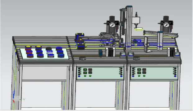 Figure 9 FESTO Distribution and Testing Stations in Siemens NX MCD  Visual Components is a commercial 3D simulator, co-founded by JOT Automation, in  1999