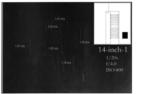 Figure 4-9:  Picture  (1) of bubbles  in Zone  1, about  14  inches above  the raised-floor
