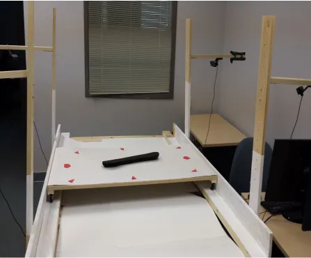 Figure 3.3: Mock conveyor used in lab to gather data.