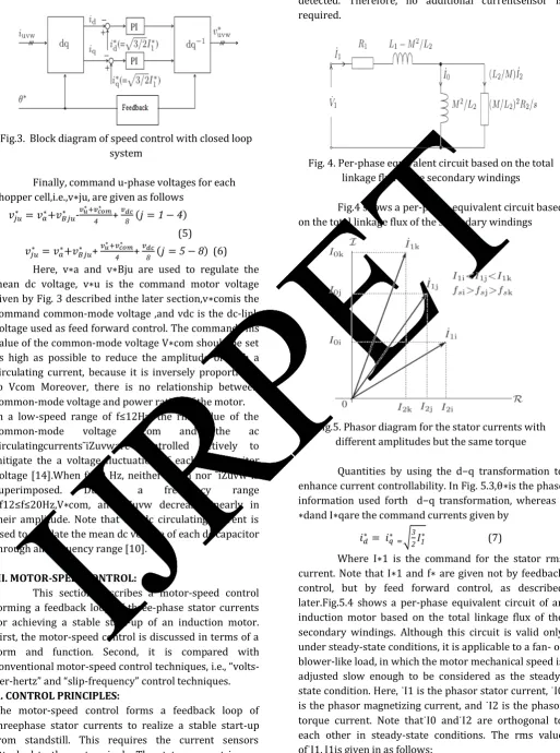 Fig.4 shows a per-phase equivalent circuit based 