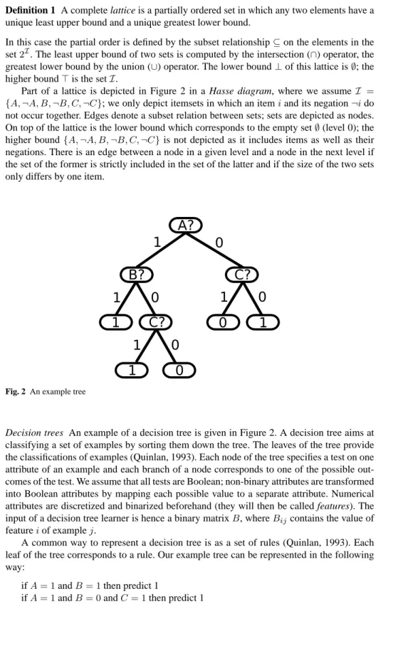 Fig. 2 An example tree