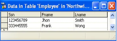 table "Department" a new department with 2 Example: following, the steps to insert into the employees using openxml