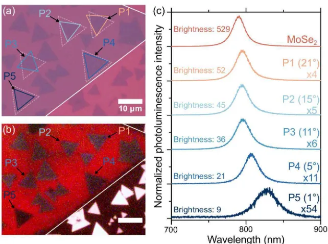 Figure 5: Twist angle dependence of the interlayer coupling in MoSe2/WS2 heter-obilayers