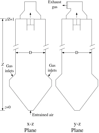 Figure – 2: Schematic of the spray drying tower.