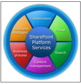 Figure 3 – The SharePoint wheel from  Microsoft’s marketing campaign in 2010.