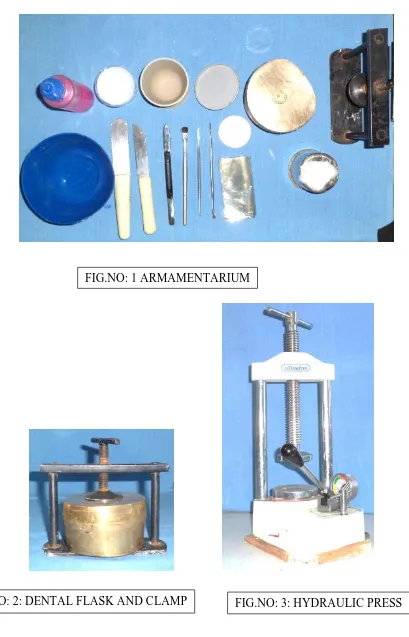 FIG.NO: 2: DENTAL FLASK AND CLAMP 