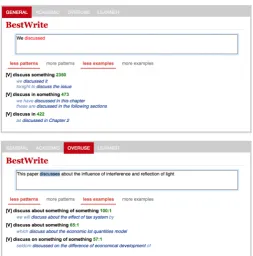Figure 1: Example WriteAhead session where an user typed ”This paper present method”.
