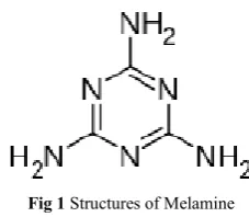 Fig 1 Structures of Melamine 