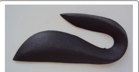 Figure 1 Representation of podal piece to be used in makingof the posture-control insoles.