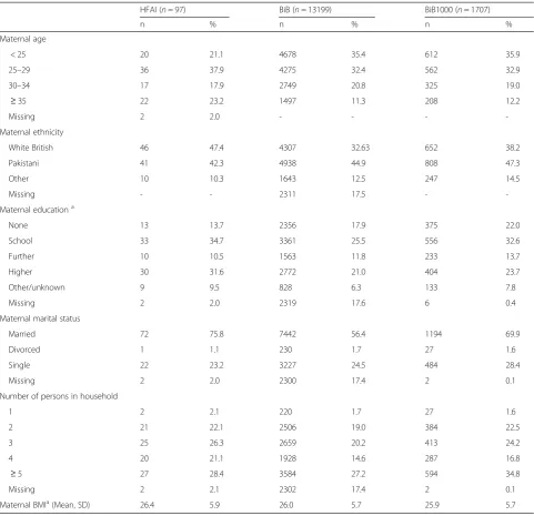 Table 1 Demographic characteristics for analytic sample (n = 97)